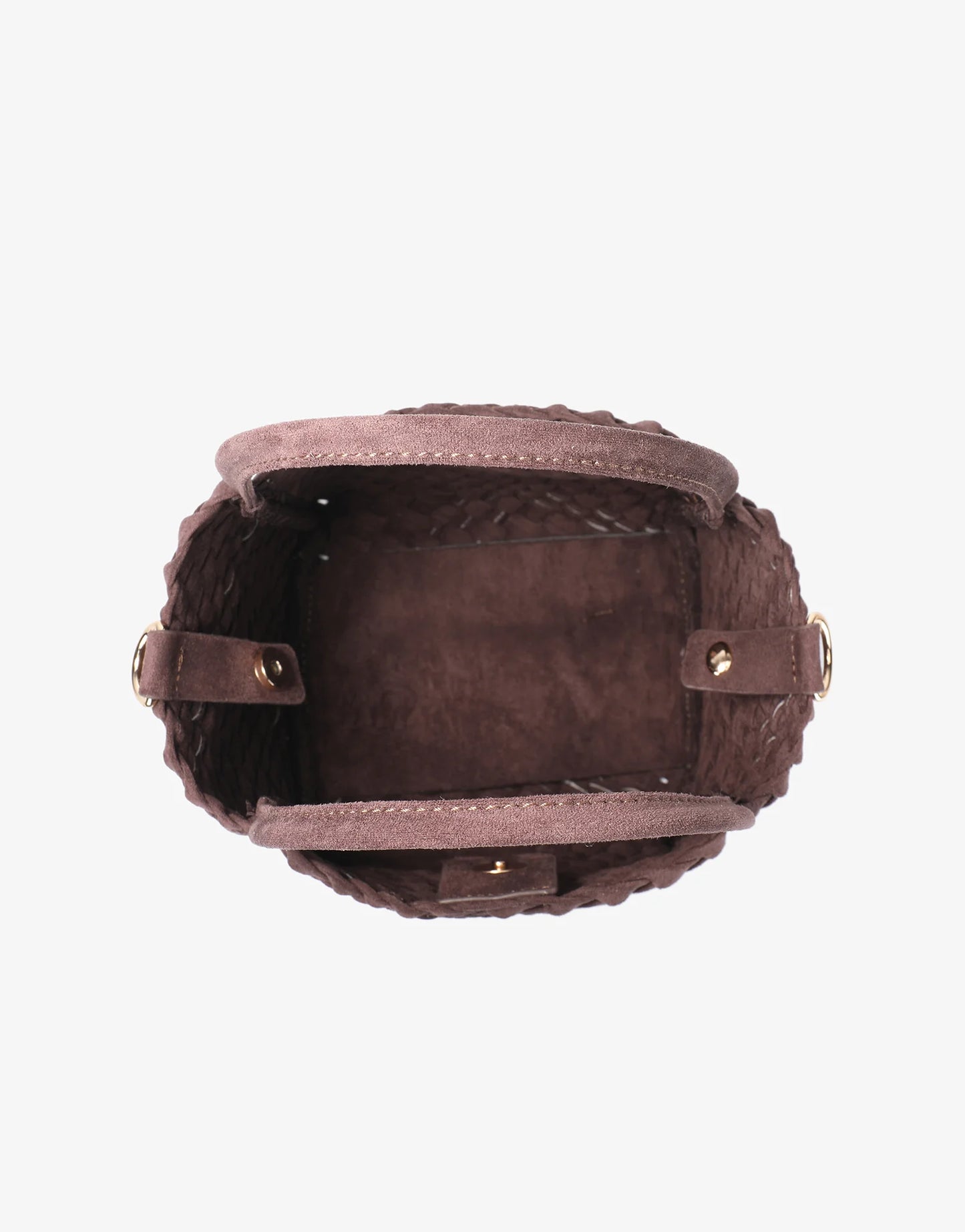 Mini Woven Tote- Chocolate