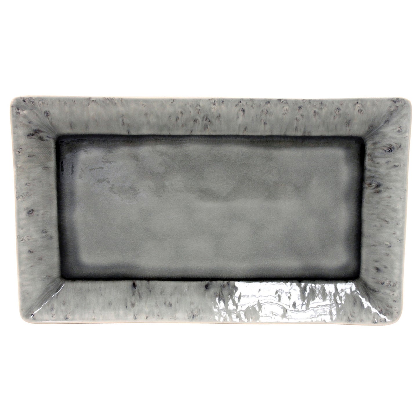Gray Rectangular Tray - 16-Inch