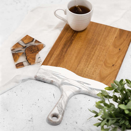 Large Board with Handle – Marble
