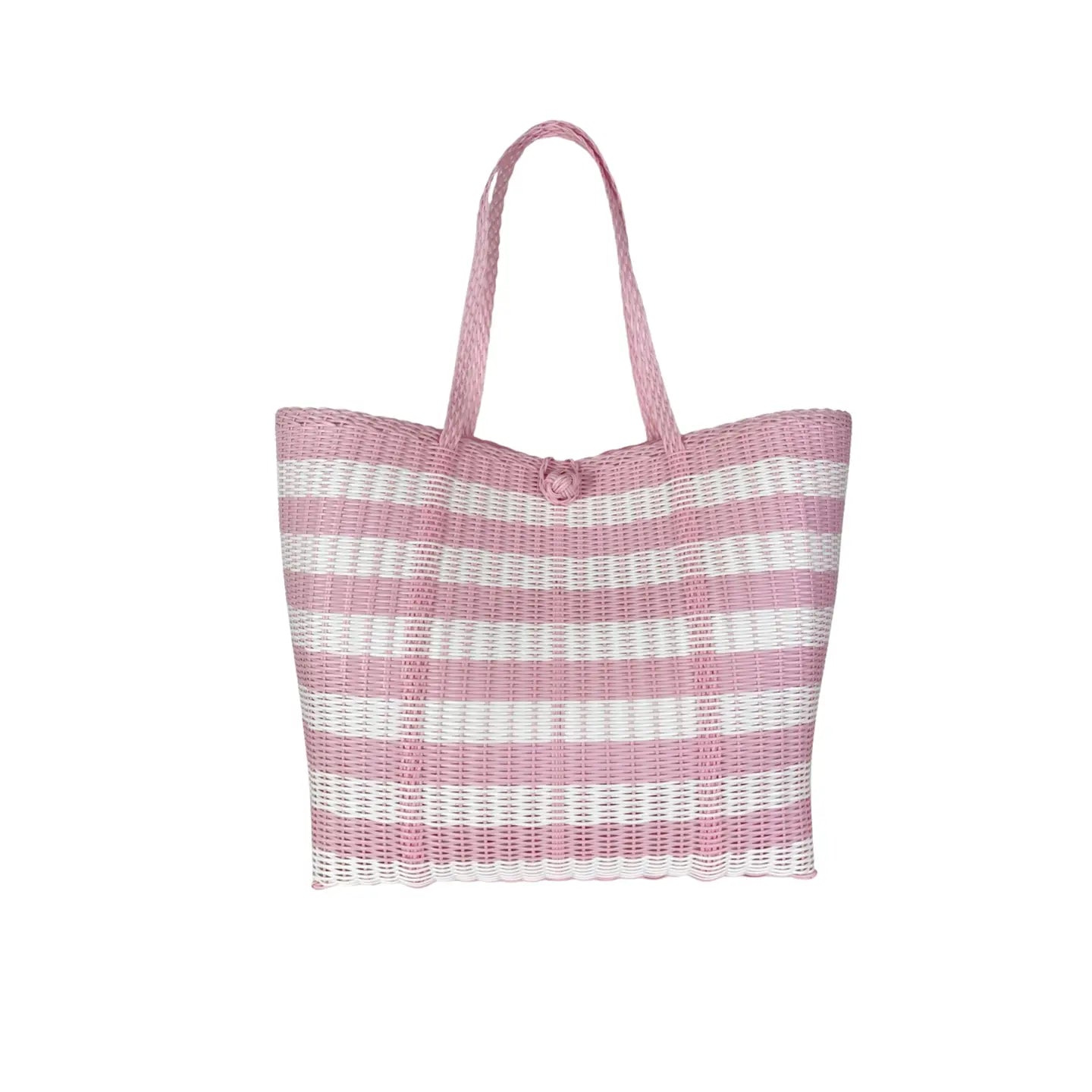 Large Tote- Pink and White
