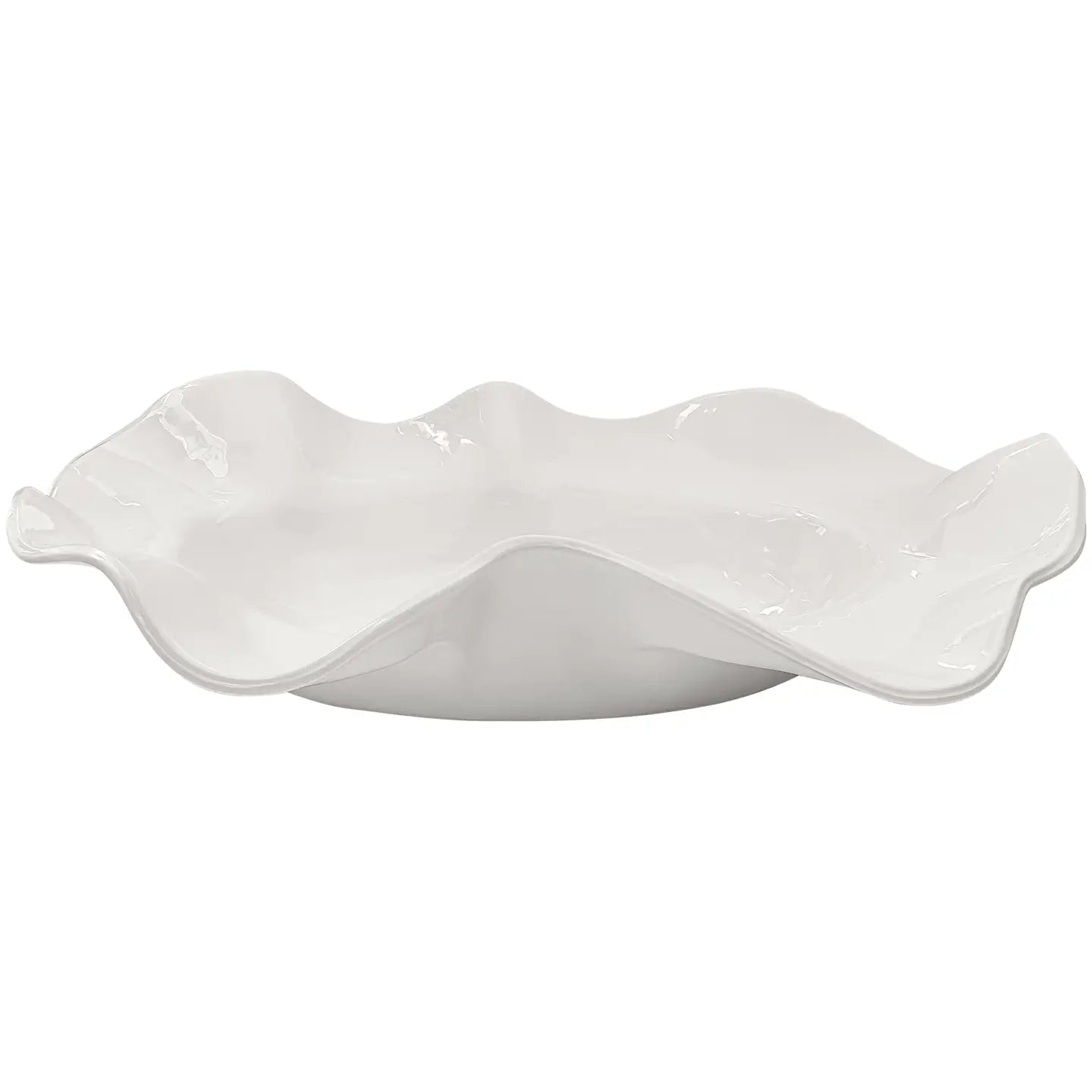 Large Wavy Bowl- White