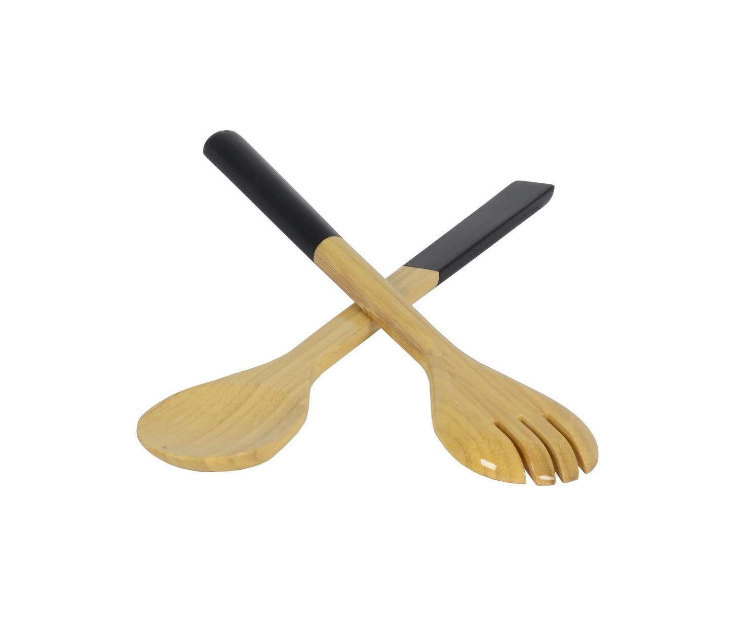 Large Salad Server Set- black