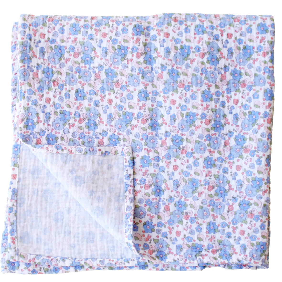 Muslin Swaddle - Lilly Blue