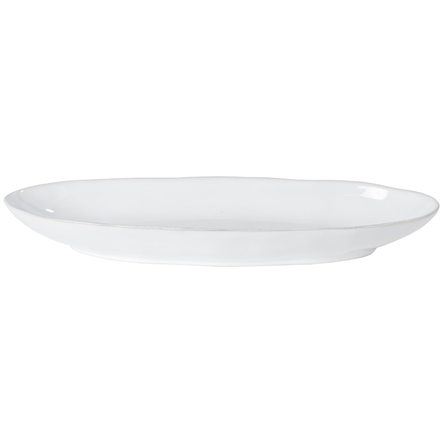 White Mid Size Oval Platter