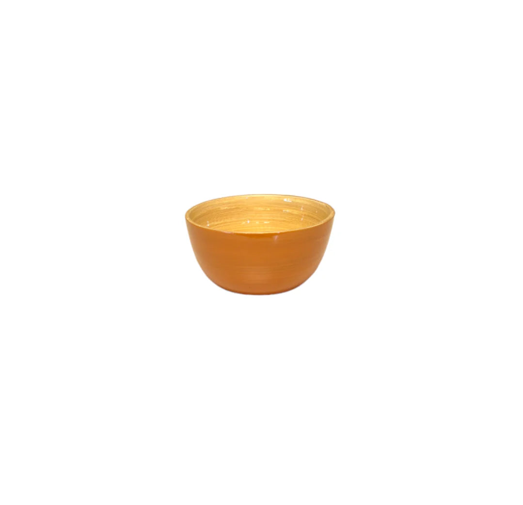Mini Bamboo Bowl- Caramel