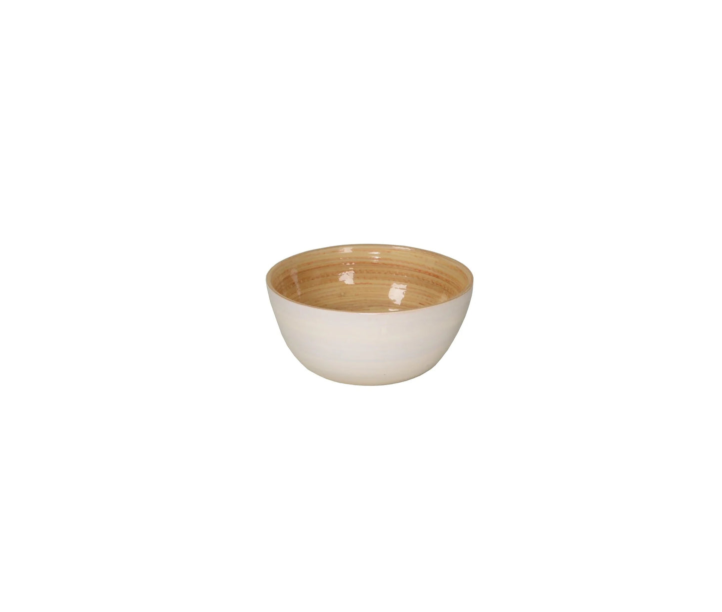Mini Bamboo Bowl- White