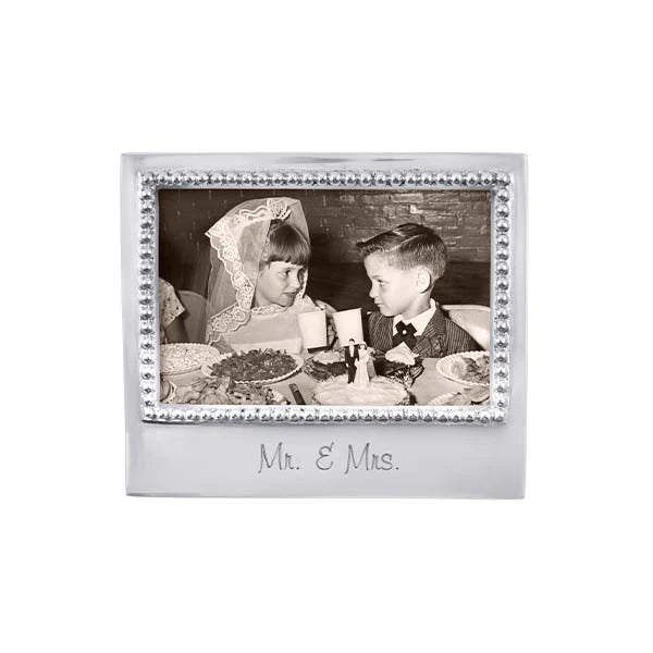 Mr. and Mrs. Beaded Frame – 4 x 6