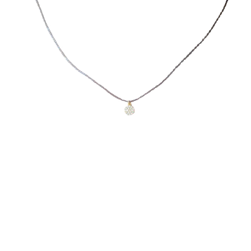 Two Tone- Disc Pendant