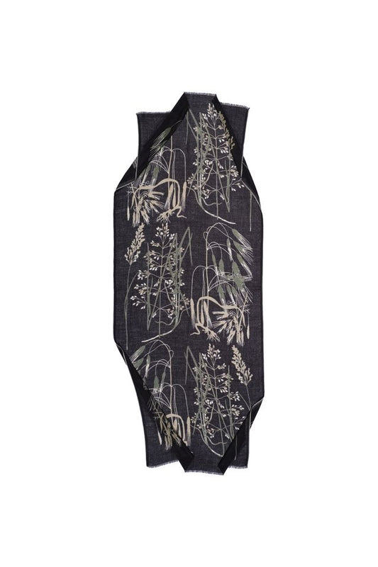 Scarf- Navy and Green Nature