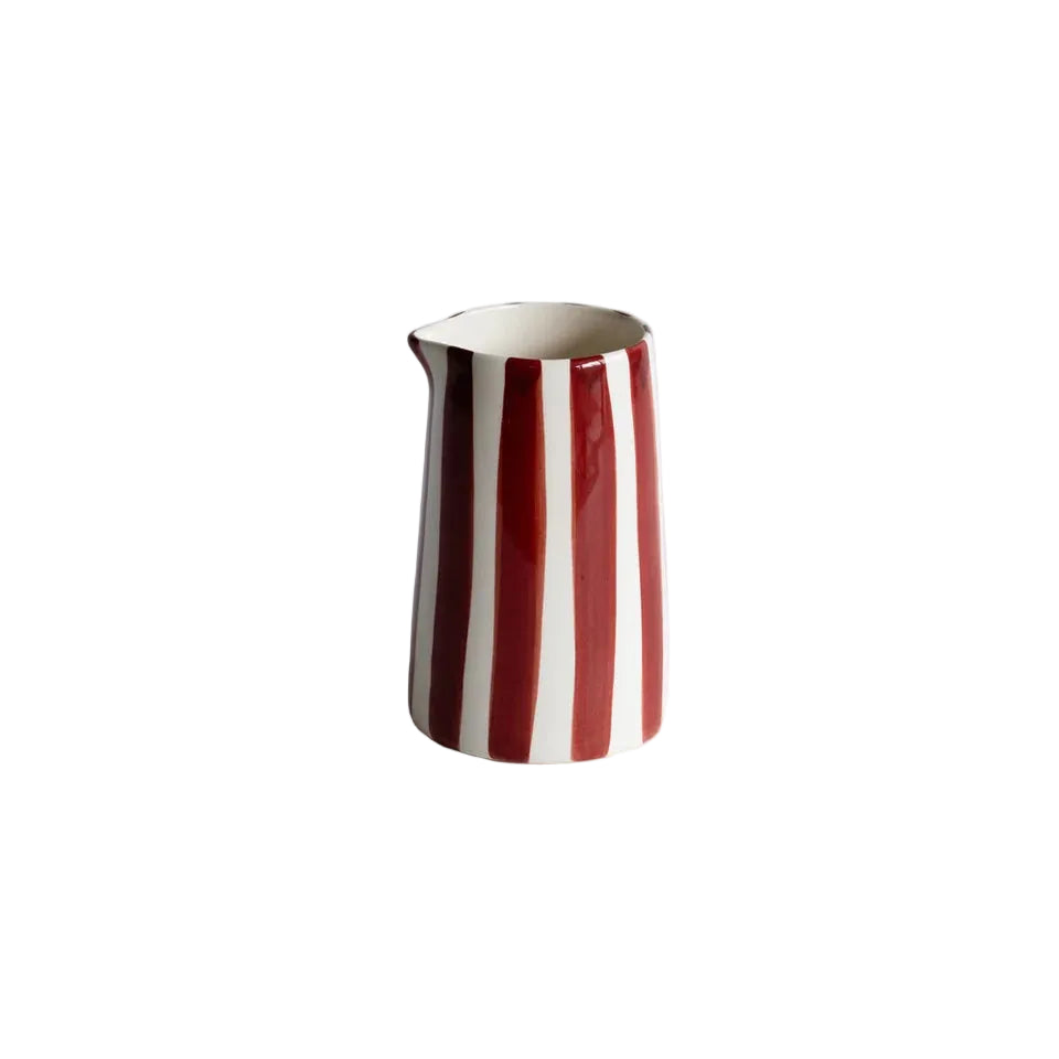 Candy Stripe Creamer - Paprika