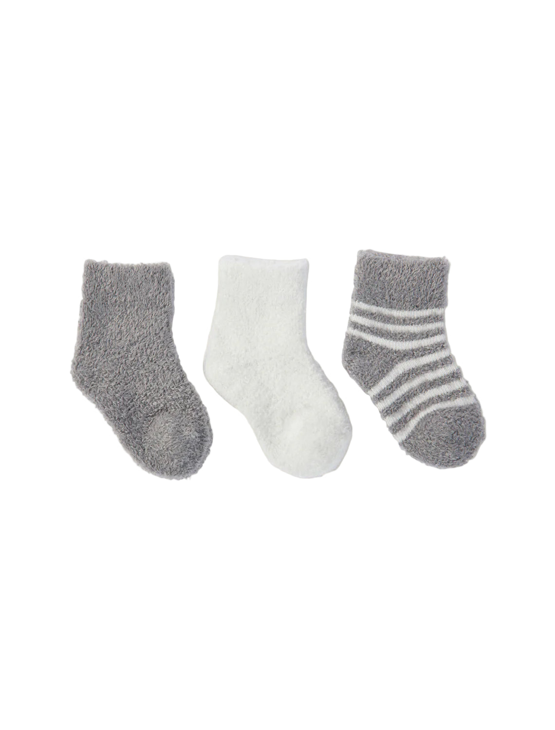 Infant Sock Set- Pewter-Pearl