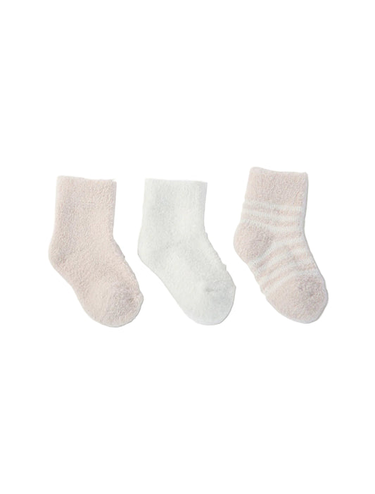 Infant Sock Set- Pink/Pearl
