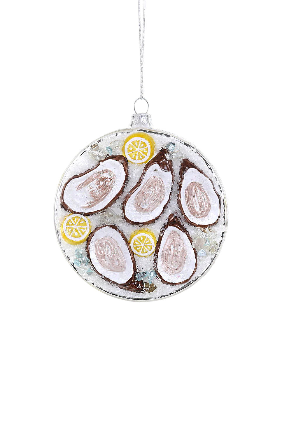Plated Oyster on Ice Ornament