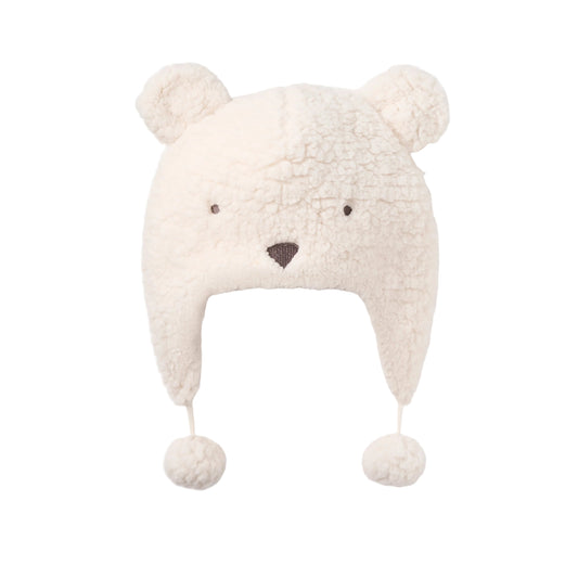 Polar Bear Sherpa Baby Hat