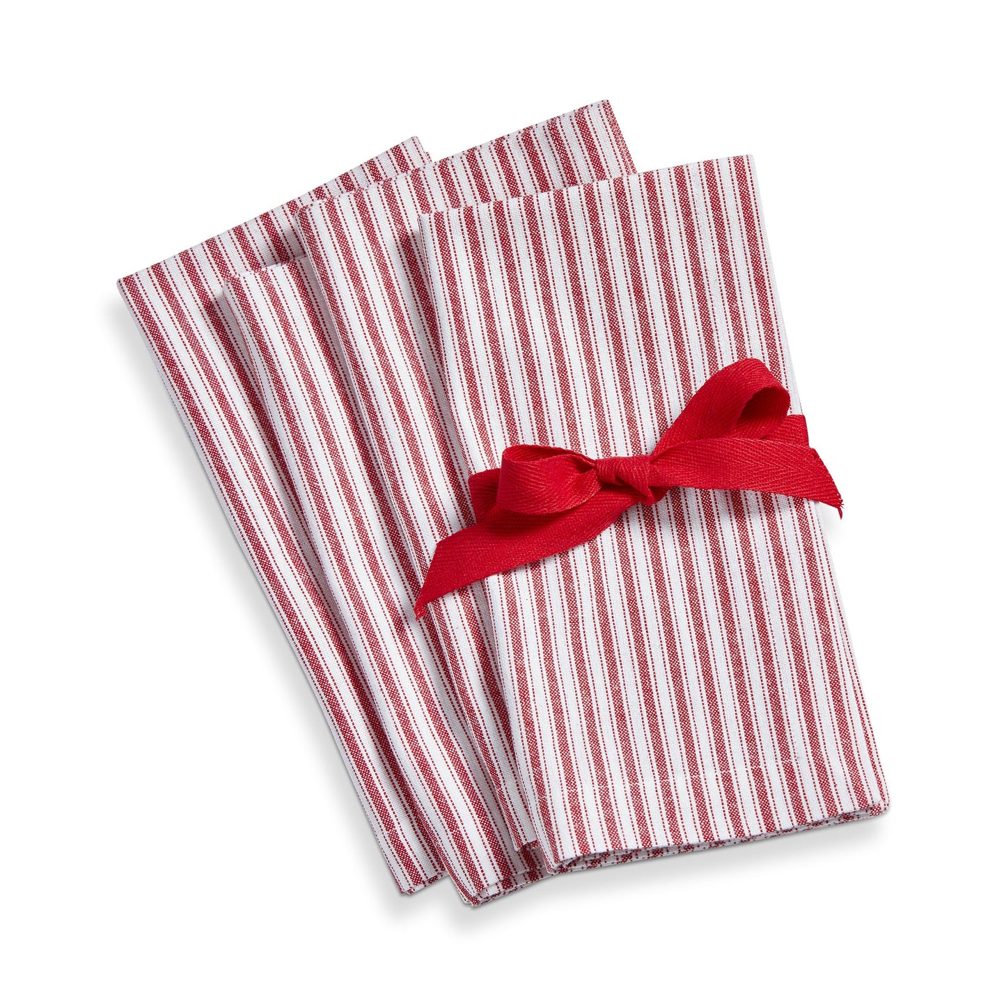 Red and White Striped Napkins