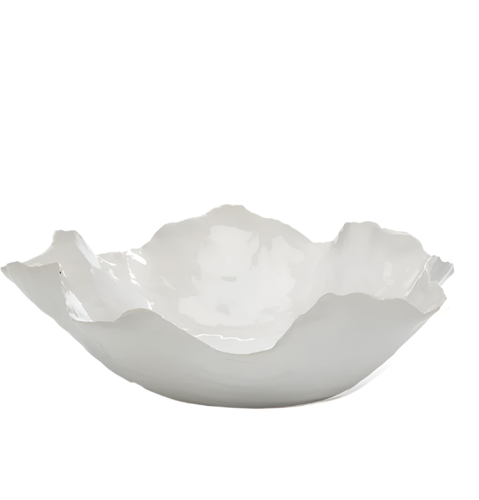 Ceramic Asymmetrical Bowl- Large
