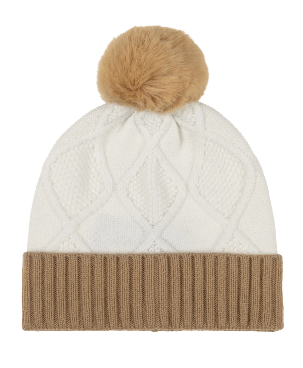 Block Beanie - Vanilla