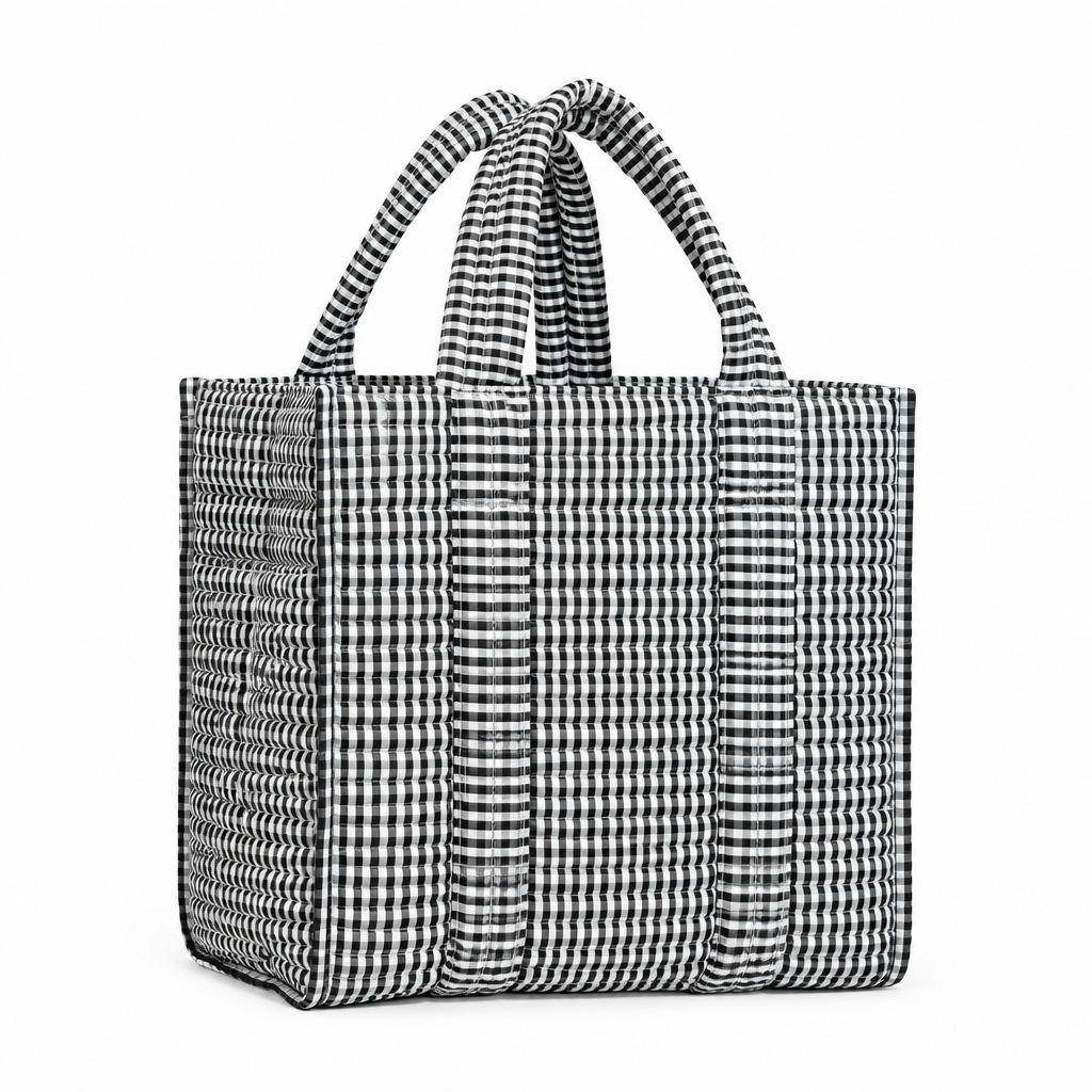 Mini Tote - Black Gingham