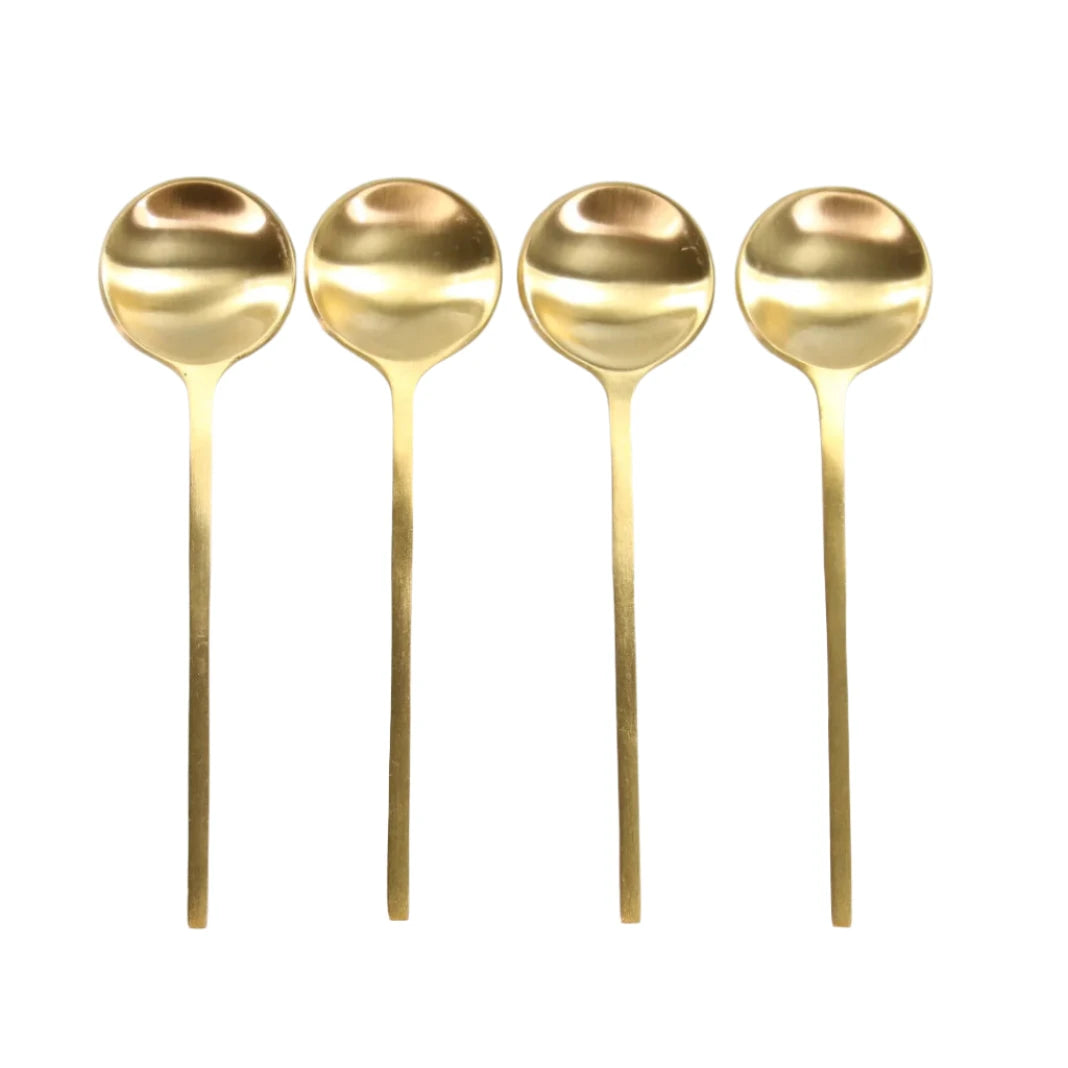 Mini Gold Spoons – Set of 4