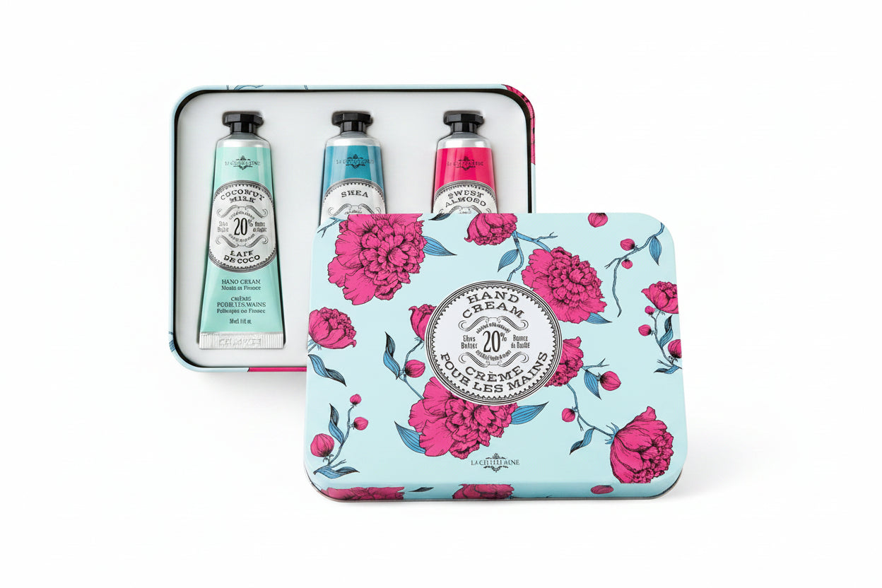 Shea Butter Hand Cream Trio Tin