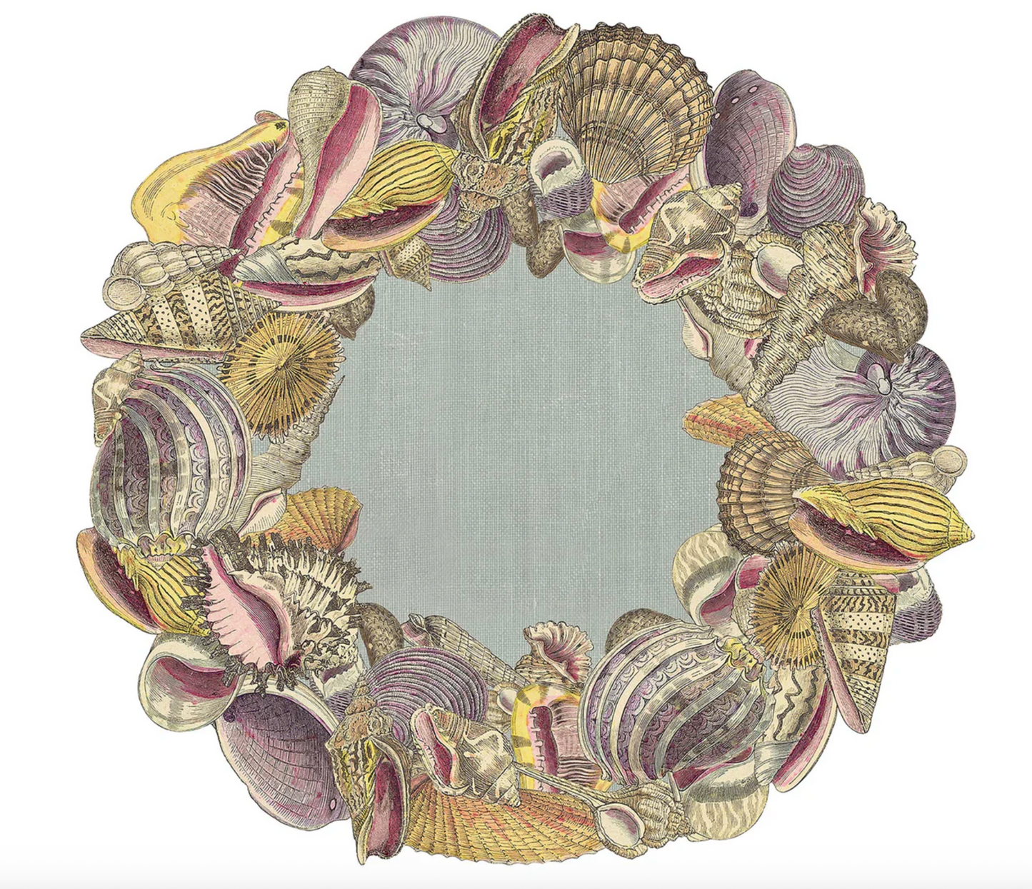 Shell Wreath Paper Placemats
