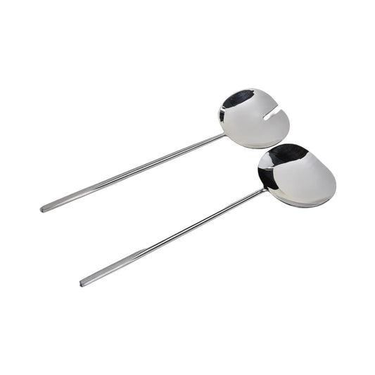 Polished Nickel Salad Server Set