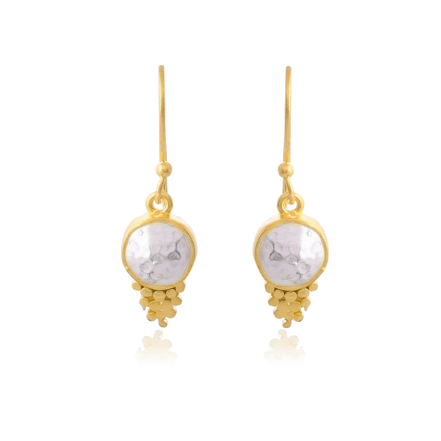 Silver Half Dome Earrings
