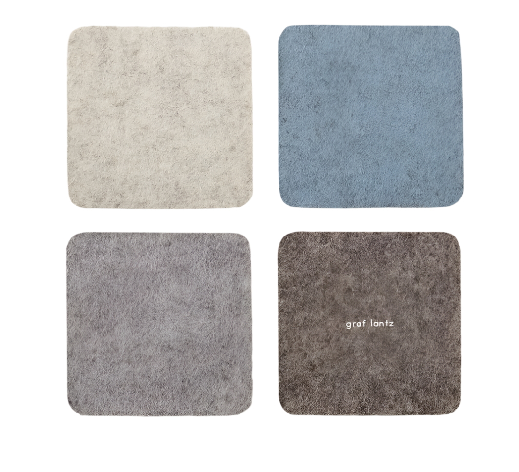Square Cobblestone Felt Coasters