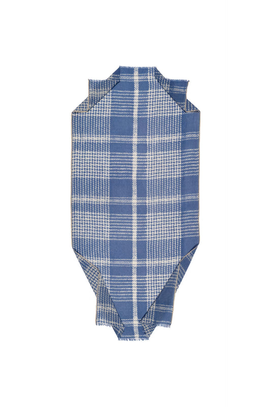 Checkered Scarf- Sky