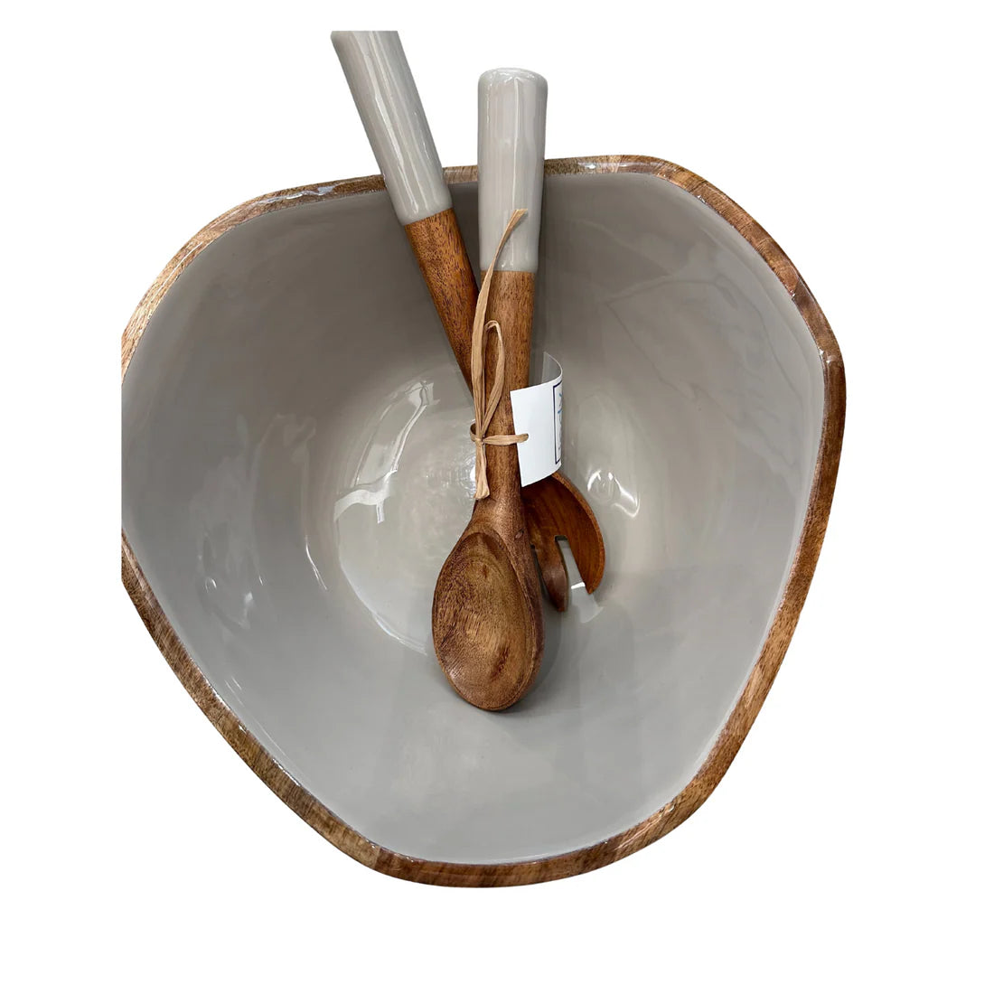 Taupe Bowl and Server Set