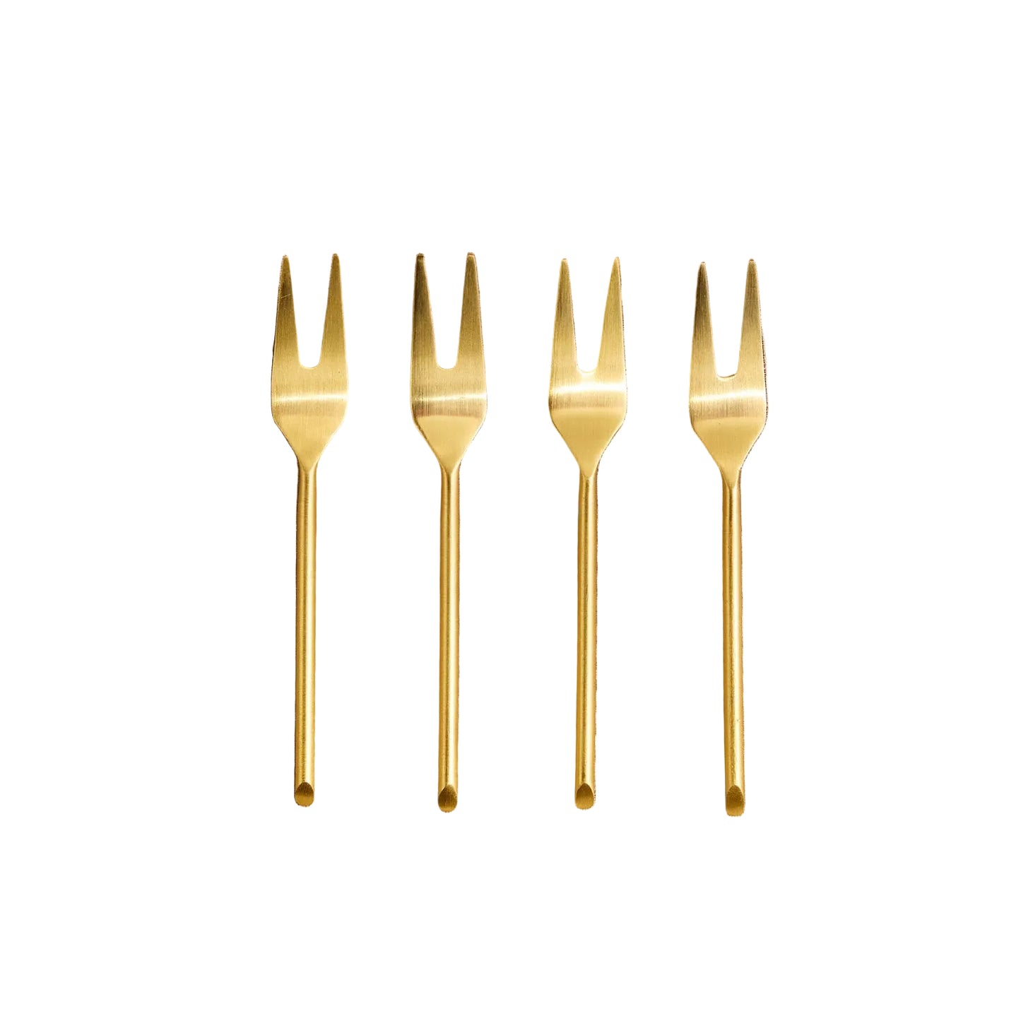 Small Gold Thin Forks- Set of 4