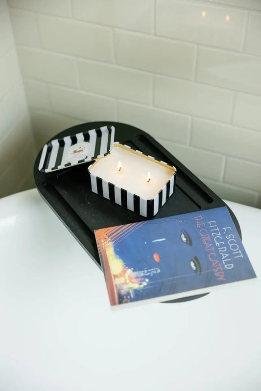 Tin Candle- Black Cedar and Fig