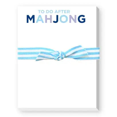 To Do After Mahjong Notepad