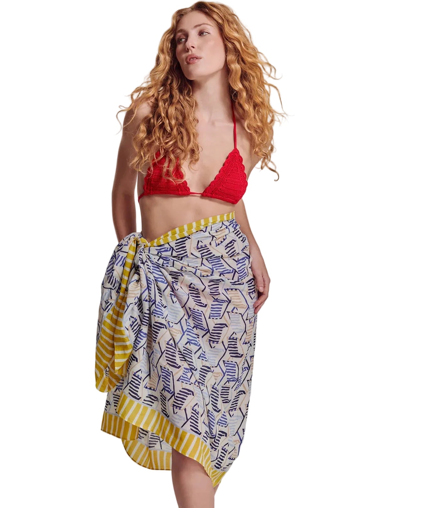 Beach Lounge Sarong - Ultramarine