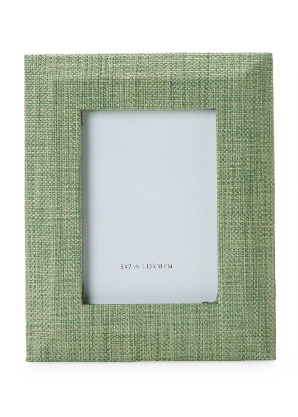 Green Grasscloth Frame - 5x7