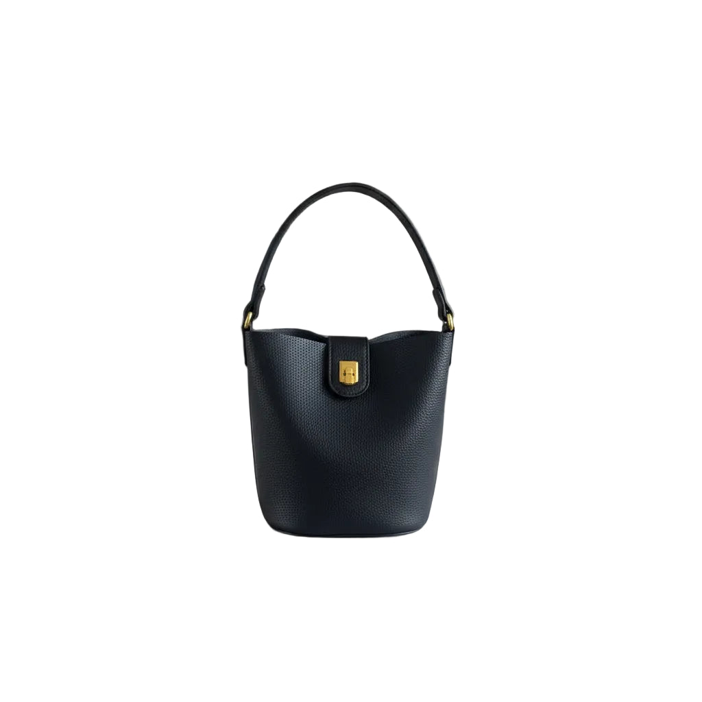 Crossbody Bucket Bag - Black