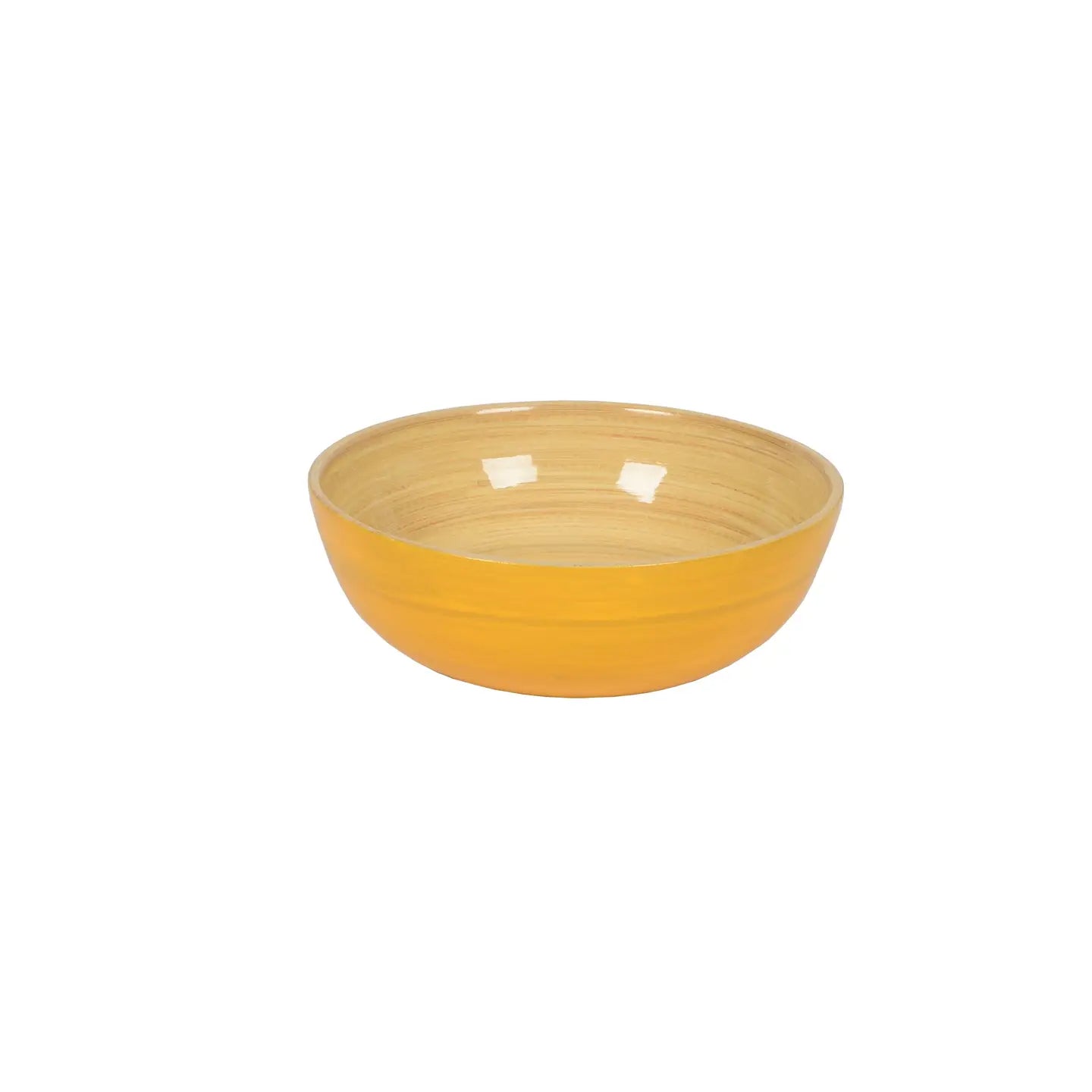 Small Bamboo Bowl- Yellow