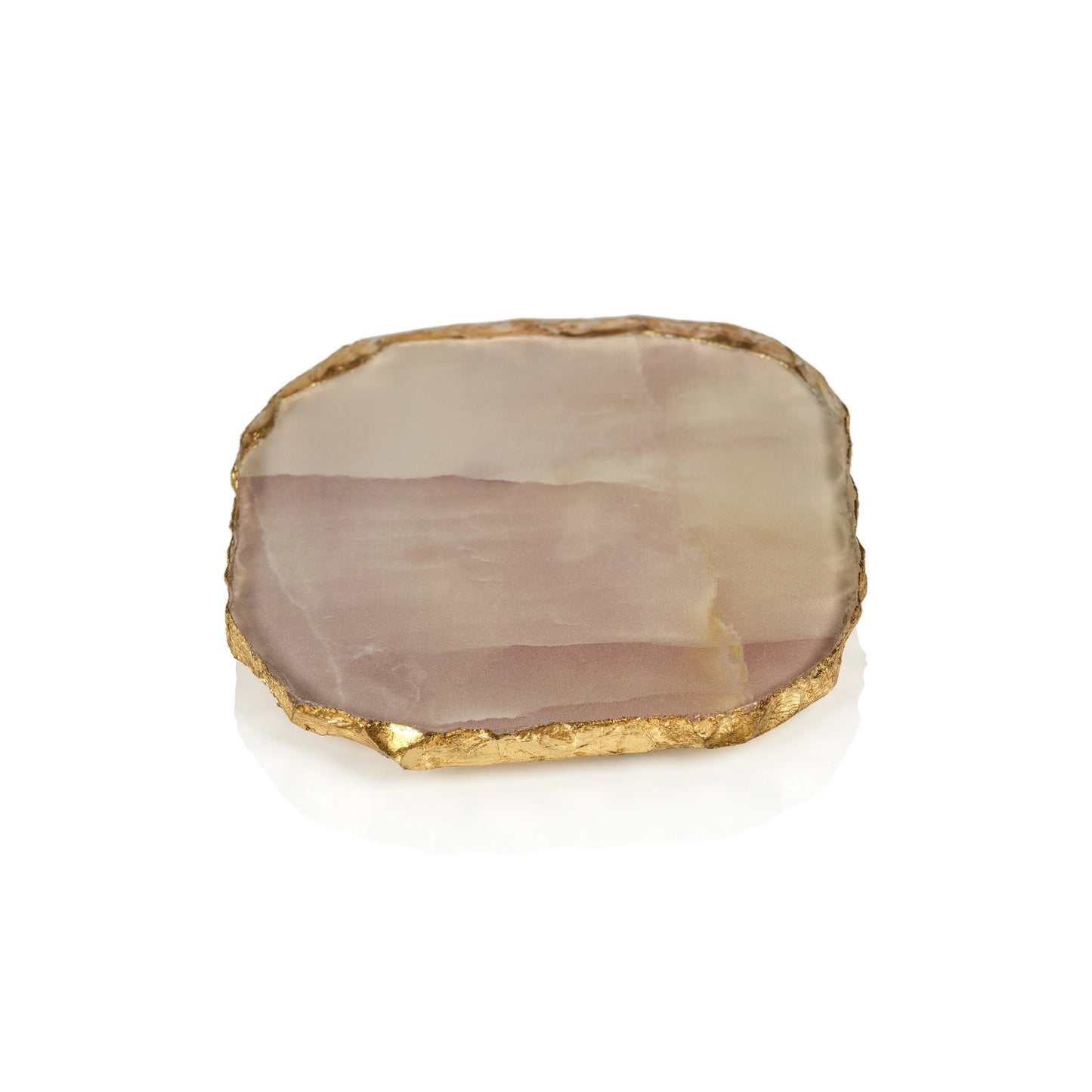Pink Agate Coasters – Set of 4