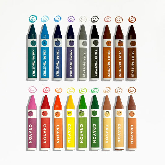 Color Together Triangular Crayons- Set of 18