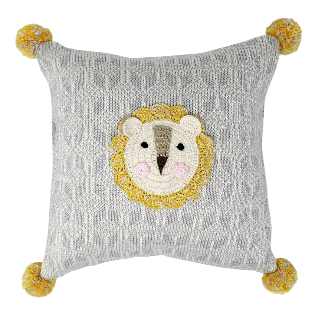 Crochet Lion Pillow