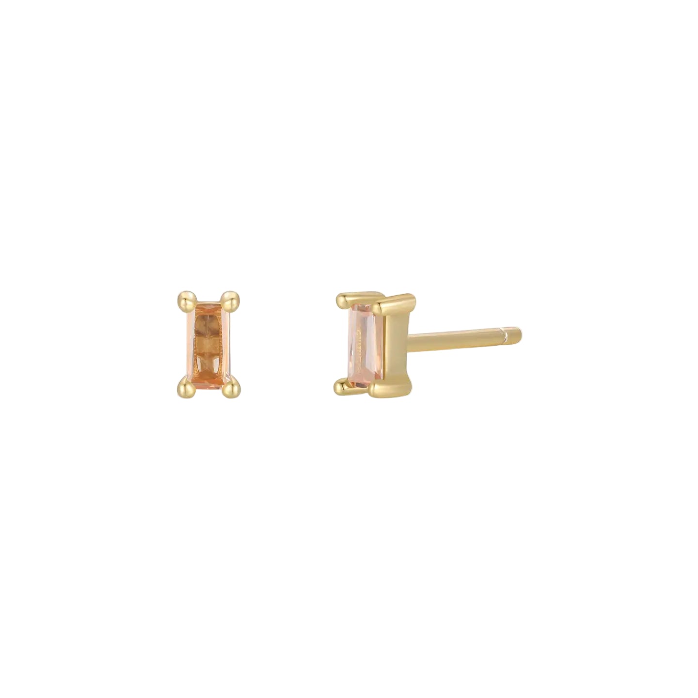 Baguette Studs - Champagne