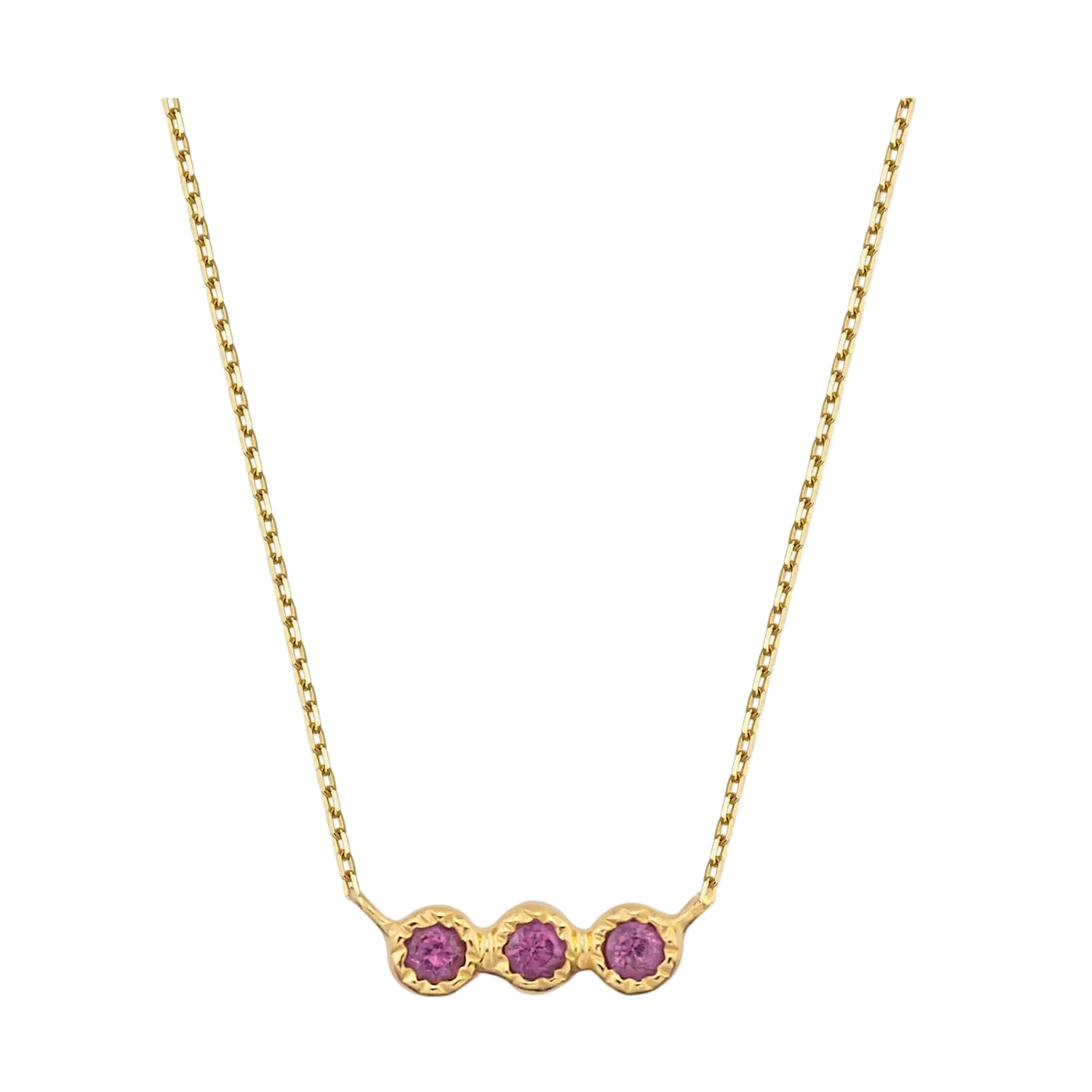 Triple Garnet Necklace