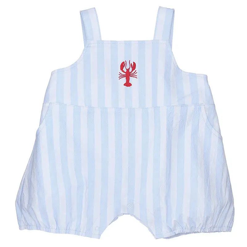 Bubble Overall Romper- Lobsters