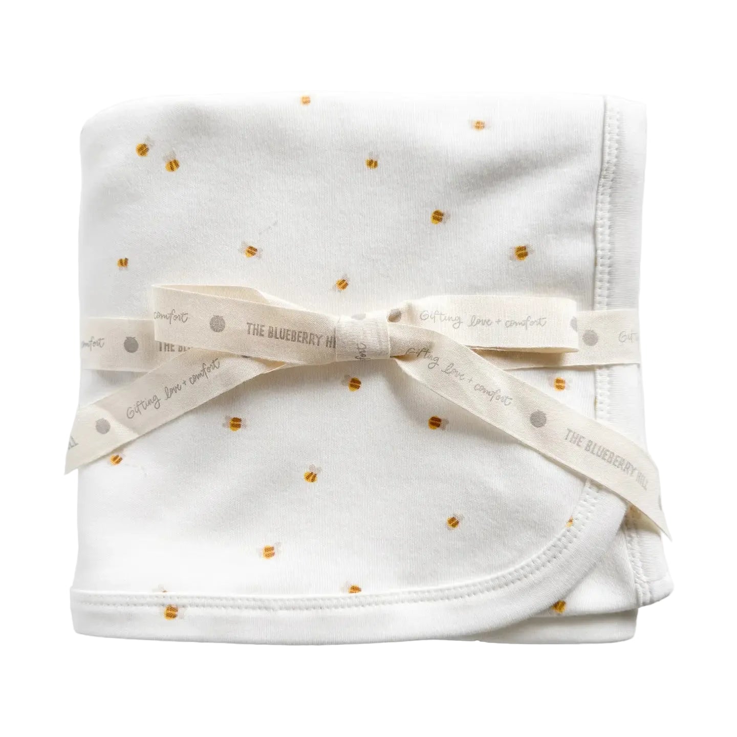 Organic Cotton Knit Blanket - Bee