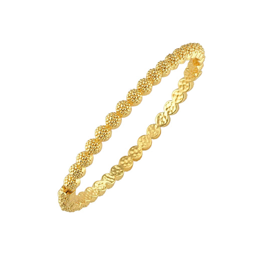 Berry Petite Hinged Bangle - Gold