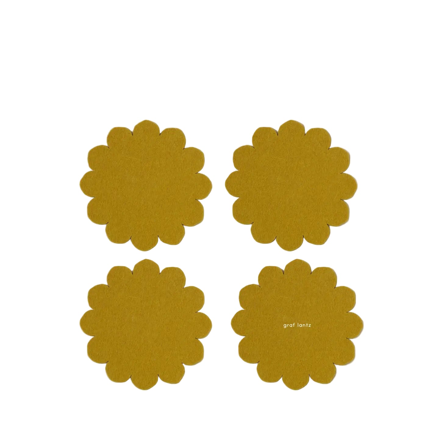 Dandelion Felt Coasters - Set of 4