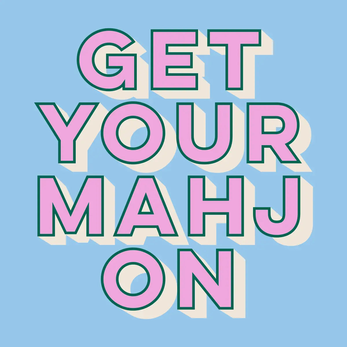 Get Your Mahj On Cocktail Napkins