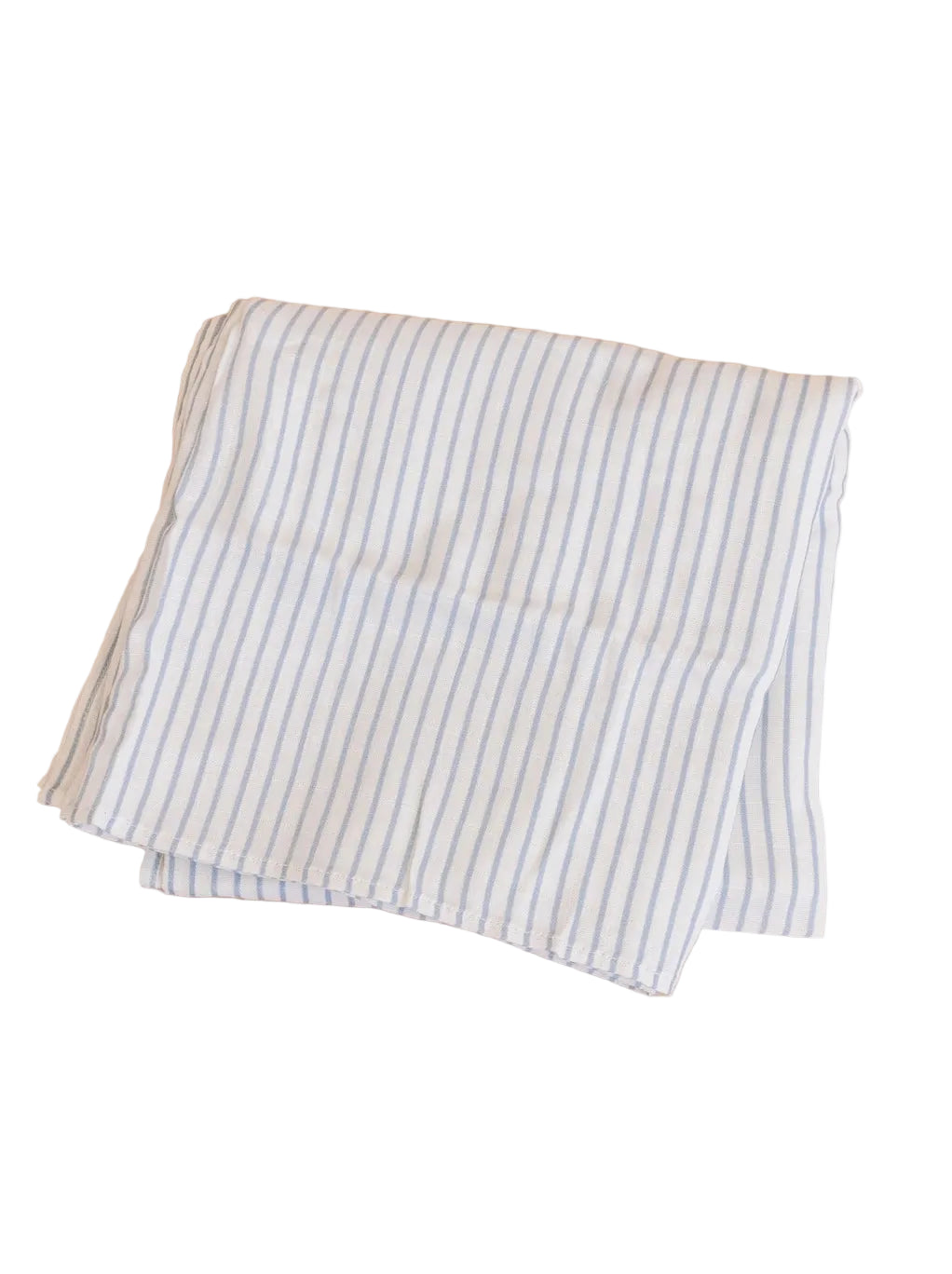 Blue Stripe Organic Muslin Swaddle