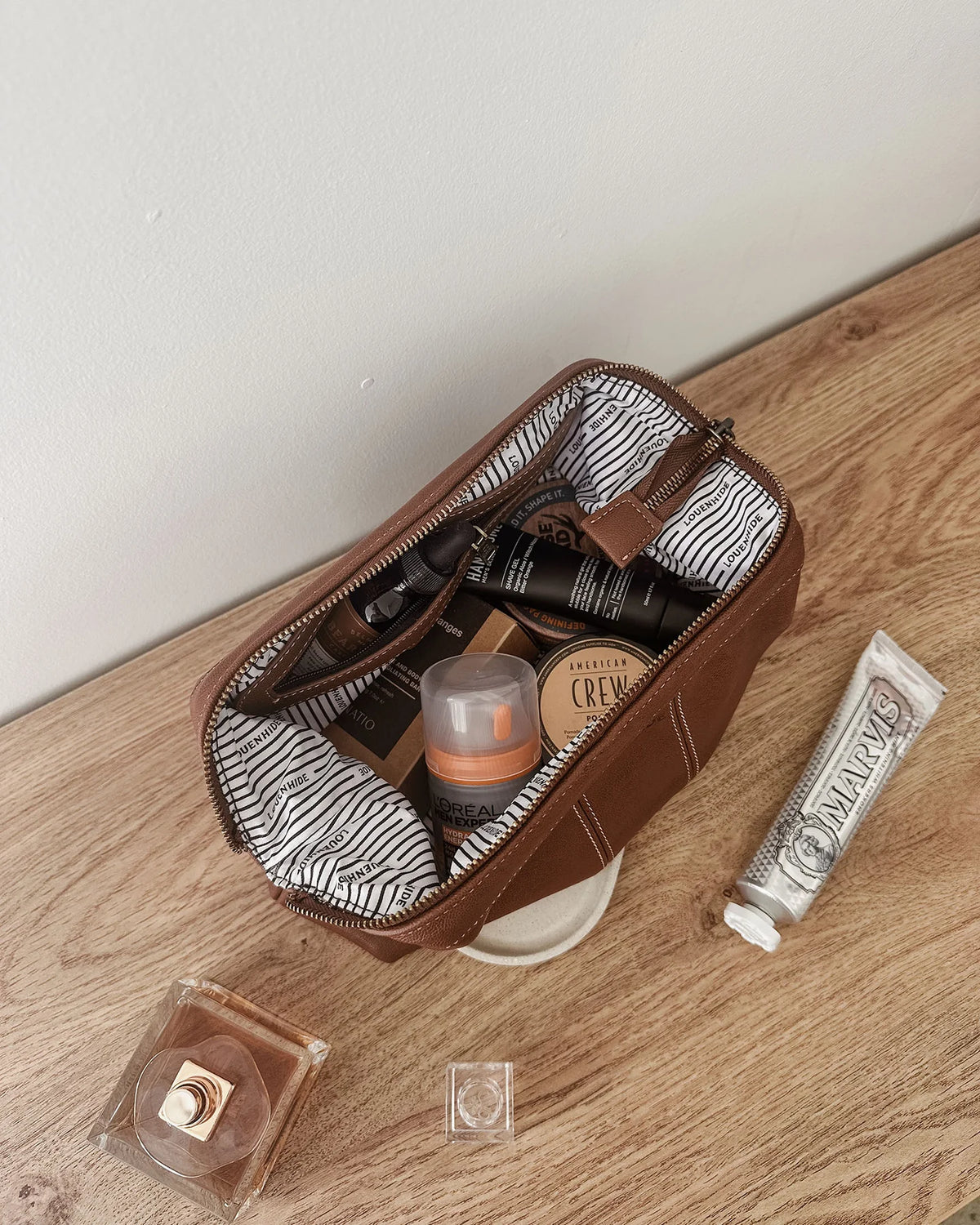 Cosmetic Case- Cognac