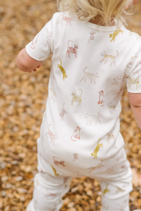 Short Sleeve Romper - Copy Cat